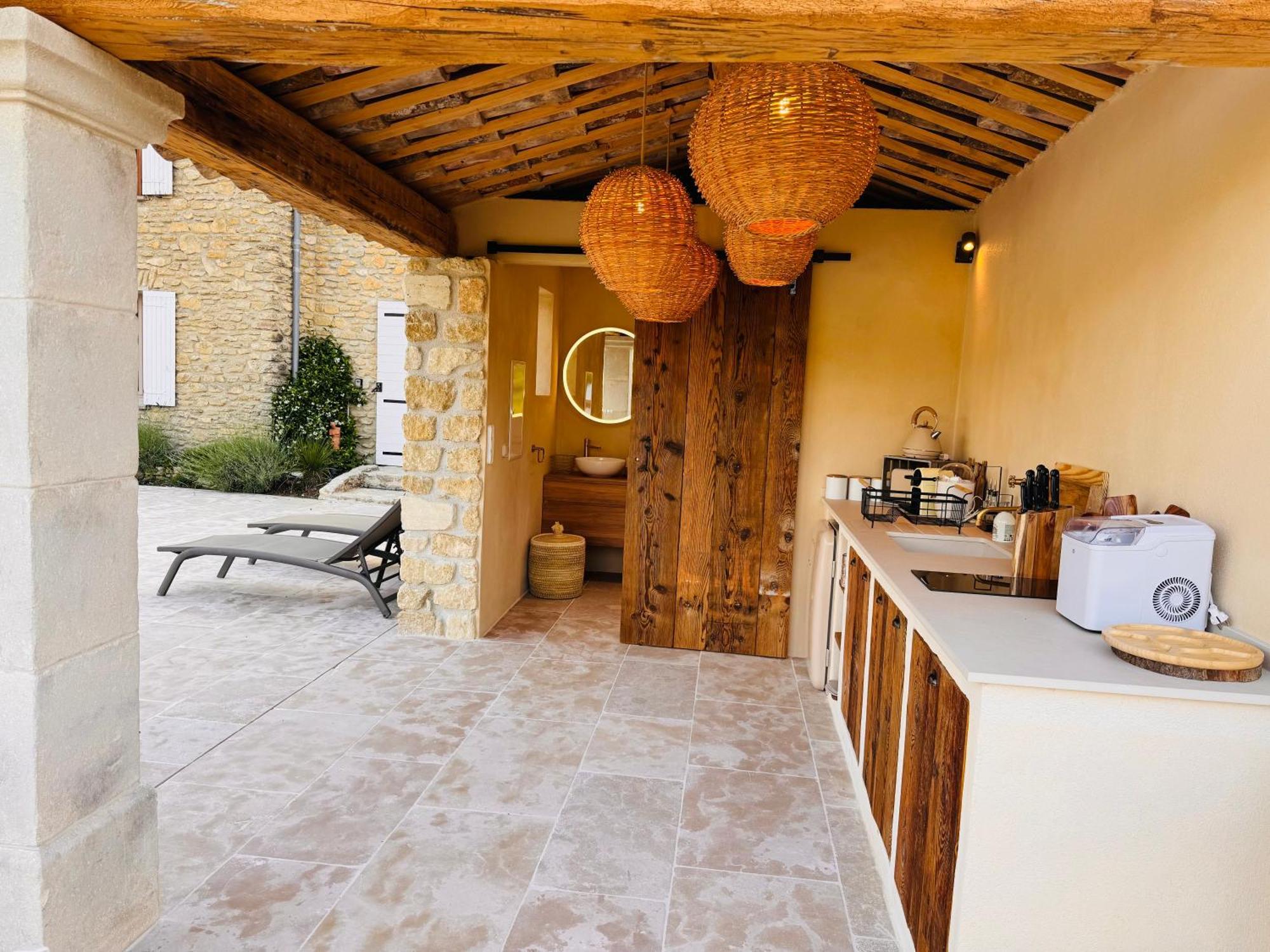 Mas Des Anges - Bastide De 5 Chambres Avec Piscine Entrechaux Exterior foto