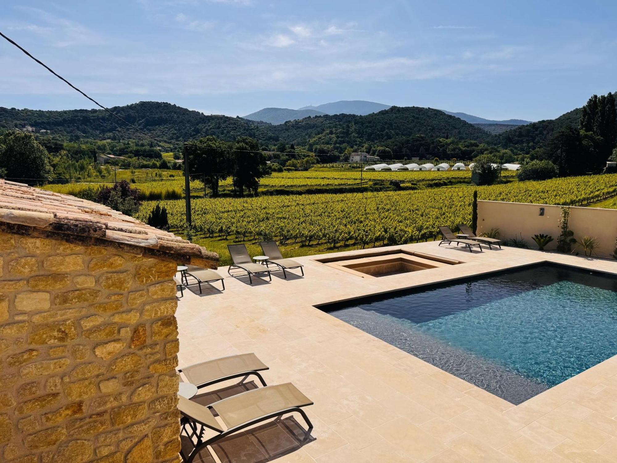 Mas Des Anges - Bastide De 5 Chambres Avec Piscine Entrechaux Exterior foto