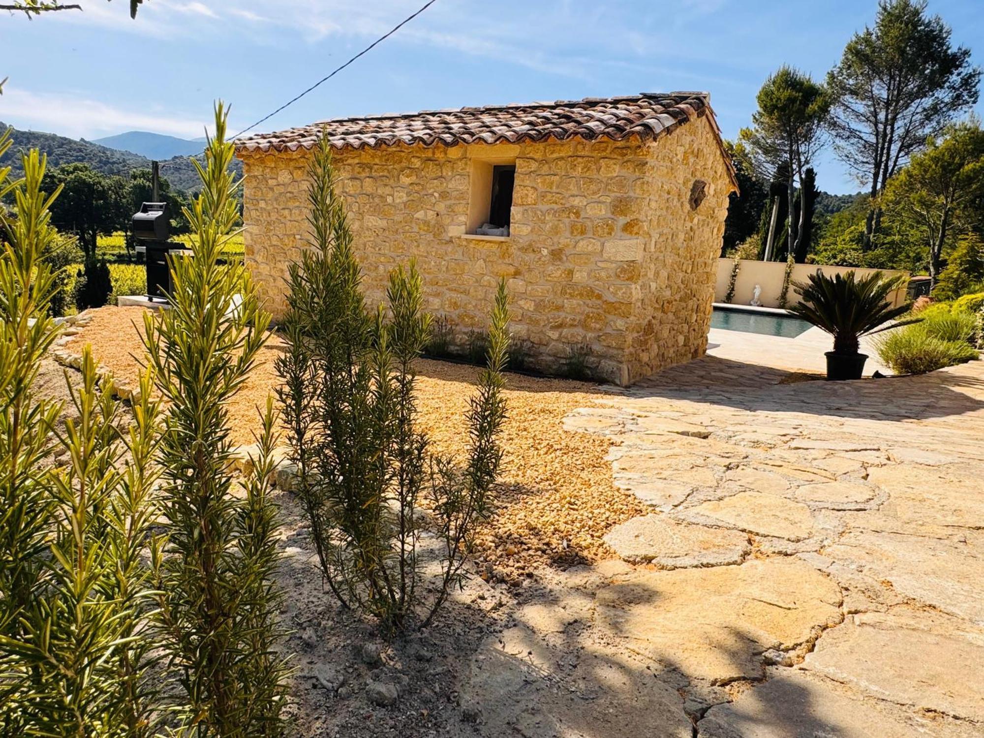 Mas Des Anges - Bastide De 5 Chambres Avec Piscine Entrechaux Exterior foto