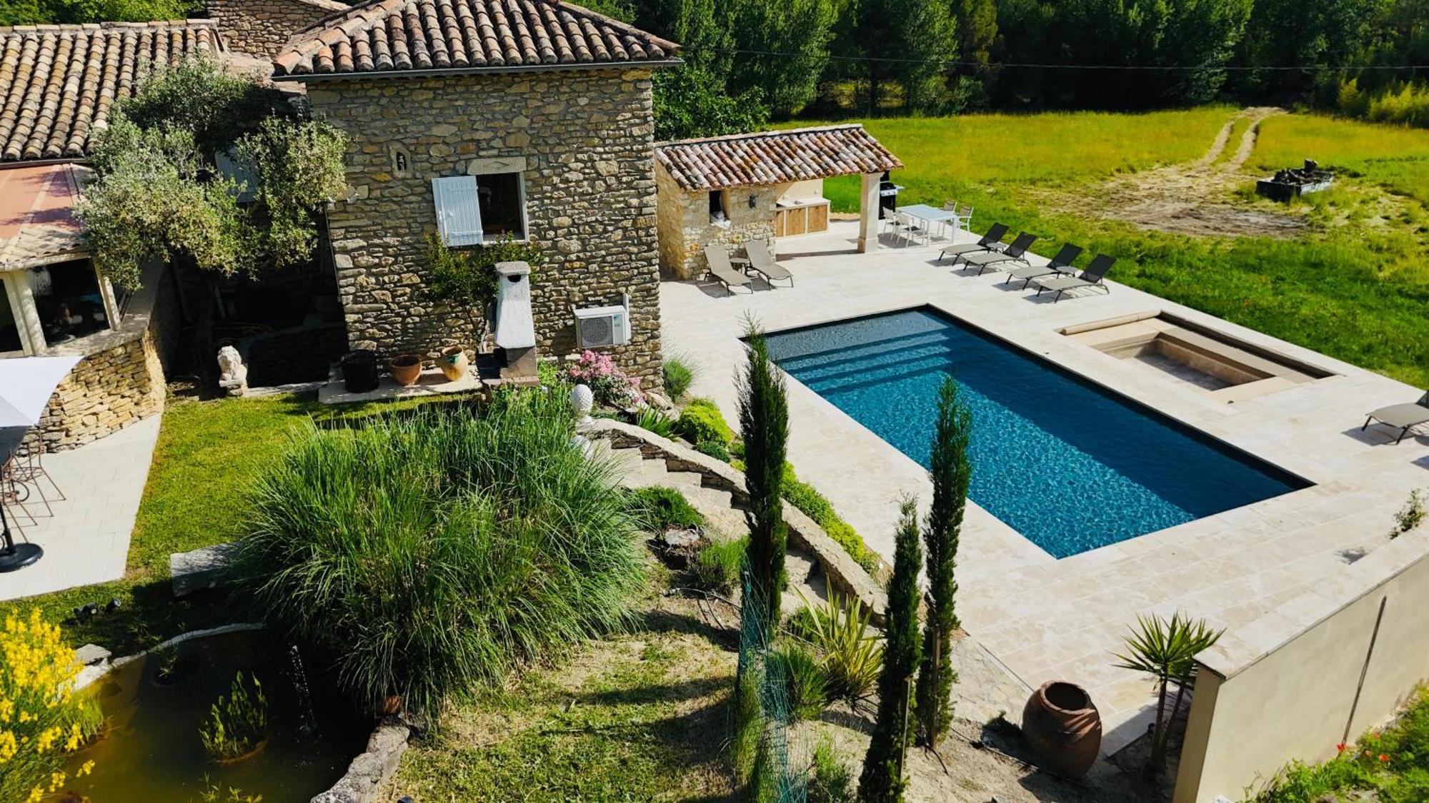 Mas Des Anges - Bastide De 5 Chambres Avec Piscine Entrechaux Exterior foto